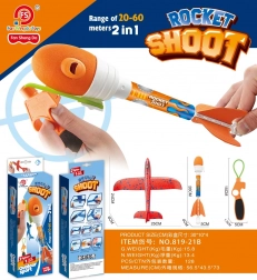 Modrý házecí letoun 2v1 s vystřelovačem