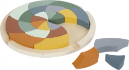 barevné dřevěné puzzle safari mandala small foot