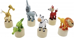 Safari dřevěná mačkací zvířátka