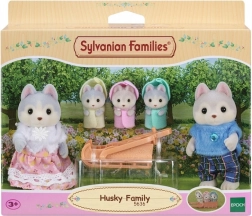 Rodina husky SYLVANIAN FAMILIES – sada figurek se sáňkami