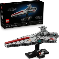 LEGO Star Wars útočný křižník třídy Venator – sběratelský model na podstavci