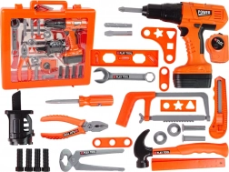 dětská sada pro malé kutily s aku vrtačkou, kladivem a pilou