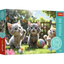 Puzzle 60 dílků tři koťátka TREFL