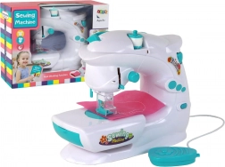 Dětský šicí stroj jako opravdový, bílý, na baterie