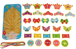Dřevěný šněrovací set Princezna LUCY & LEO
