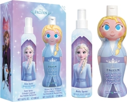 Dárková sada FROZEN – tělový sprej 200 ml + sprchový gel a šampon 2v1 400 ml