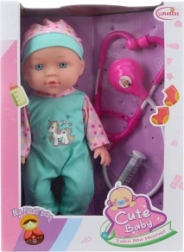 Panenka miminko 27 cm s doktorskou sadou