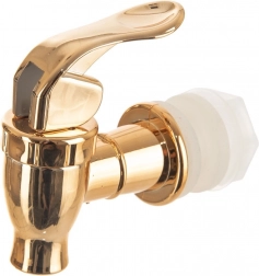 Zlatý náhradní kohoutek ke skleněnému nápojovému dávkovači