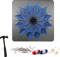 Malování podle čísel s rámem 30 × 30 cm pro děti – sada plátno, barvy a štětce