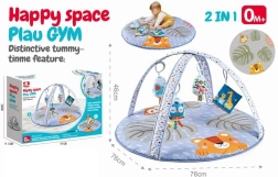 Oboustranná pěnová hrací podložka 2v1 zvířátka a město 150 × 180 × 1,5 cm