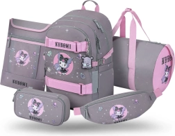 Školní set 5 dílů Baagl Skate Kuromi Grey