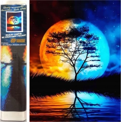 Diamantové malování Noční spojení 30 × 40 cm