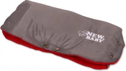 Rukávník na kočárek Classic Fleece šedý/červený