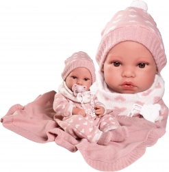 Erika - Realistická Panenka Miminko s Celovinylovým Tělem 42 cm