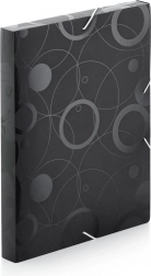 archivační box A4 s gumičkou, černý, polypropylen