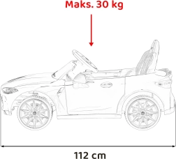 Dětské elektrické auto BMW M4 – Bílá