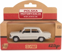 kovový model auta fso 125p mr popelavý