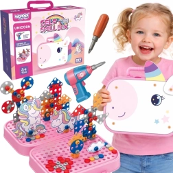 Woopie 3D šroubovací stavebnice Jednorožec