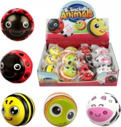 Skákací gumový míček zvířátko 6 cm, mix motivů