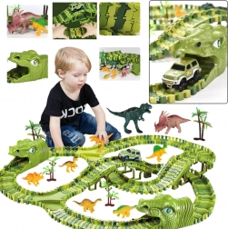 Dinosauří závodní dráha DIY – 240 dílů