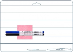 CENTROPEN stíratelná tabulka A4 oboustranná se 2 fixy a stírací textilií