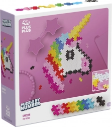 Plus Plus Puzzle podle čísel - Jednorožec 250 ks