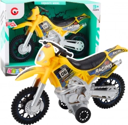 Motorcrossová hračka Off-Road žlutý s efekty světla a zvuku