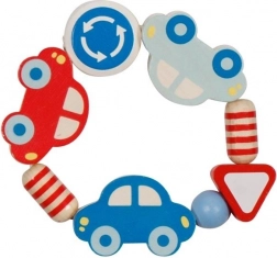 Dřevěný dotykový kroužek auta