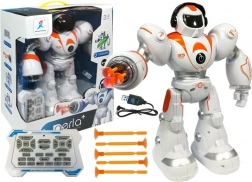 Zábavný zdaleka ovládaný robot s projektily