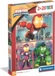 Puzzle Iron Man a jeho úžasní přátelé 2×20 dílků