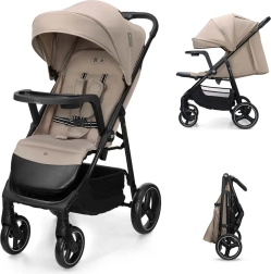 Kinderkraft sportovní kočárek Trig 3 s pultíkem stone beige