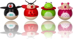 Nepřevrátitelné dřevěné zvířátko žabka Goki