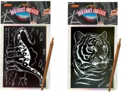 Holografický škrabací obrázek – auto