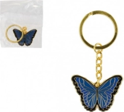 Kovová klíčenka Motýl