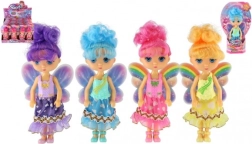 Panenka víla s křídly 15 cm, mix barev