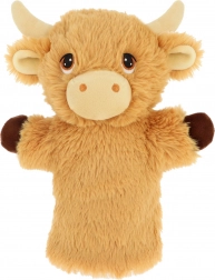 Plyšový maňásek na ruku Kráva vysokohorská