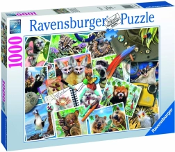 Puzzle 1000 dílků – zvířata na cestách RAVENSBURGER
