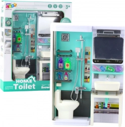 Dětská koupelna – sprcha, umyvadlo a toaleta se světly a zvuky