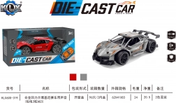 Kovové tahací autíčko 1:32 s gumovými koly a zvuky – Unique