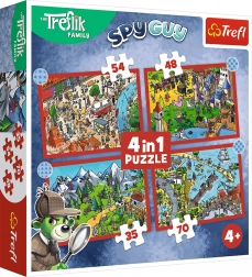 Puzzle TREFLÍCI Cesty 4v1 (35, 48, 54, 70 dílků)