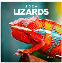 Poznámkový kalendář Ještěři 2026