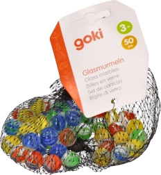 Skleněné kuličky Kočičí oko 50 ks