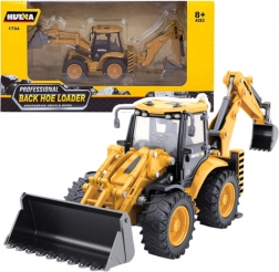 Kovový teleskopický nakladač Huina žlutý 1:50