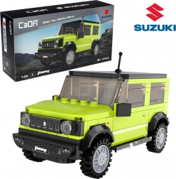 Stavebnice CaDA SUZUKI Jimny 1:24 zelené terénní auto 192 dílků