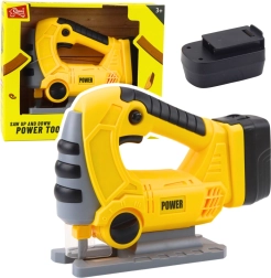 Dětská akumulátorová přímočará pila se světly a zvuky – žlutá