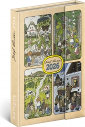 Týdenní magnetický diář Josef Lada 2026, 11 x 16 cm