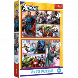 Puzzle - 2x70 - Staň se hrdinou od Trefl
