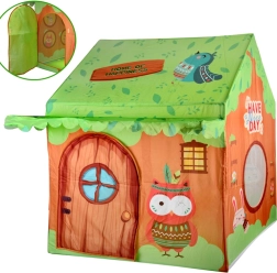 Barevný dětský stan domeček Lesní přátelé s taškou