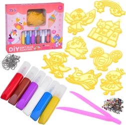 Kreativní sada na výrobu přívěsků udělej si sám – šablony a barvy