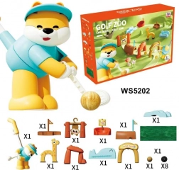 Mega sada golfový set se zvířátky a pěnovou podložkou pro děti